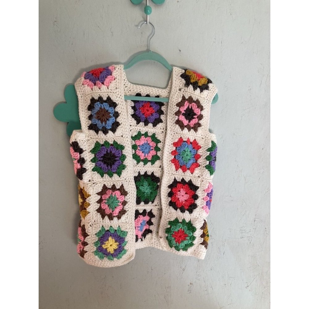 Multicolor Crochet Vest